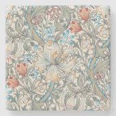 William Morris Lily Art Nouveau Stone Untersetzer (Vorderseite)