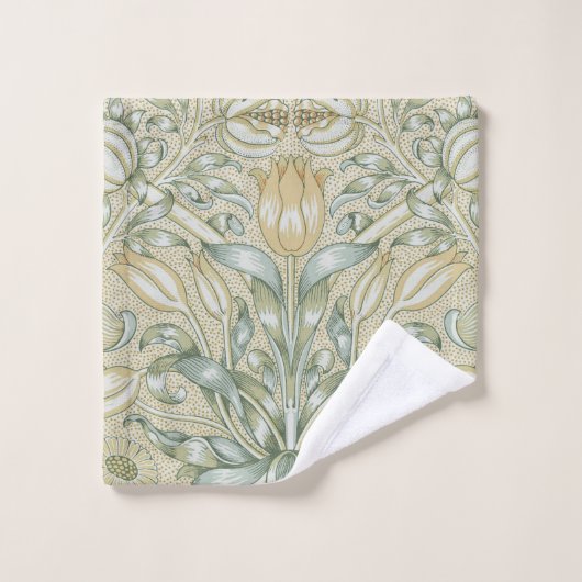 William Morris Lily und Pomegranate Blume Classic Badhandtuch Set (Waschlappen)