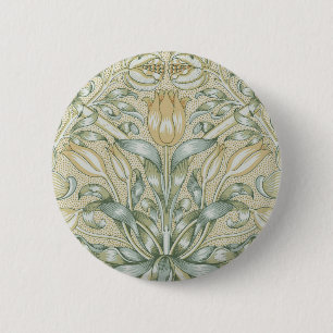 William Morris Lily und Pomegranate Blume Classic Button