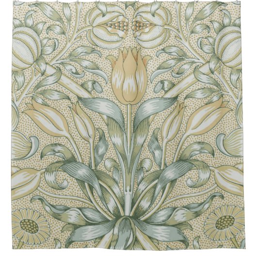 William Morris Lily und Pomegranate Blume Classic Duschvorhang (Vorderseite)