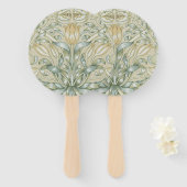 William Morris Lily und Pomegranate Blume Classic Fächer (Vorne und Hinten)