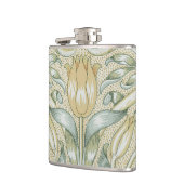 William Morris Lily und Pomegranate Blume Classic Flachmann (Links)