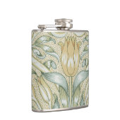 William Morris Lily und Pomegranate Blume Classic Flachmann (Rechts)
