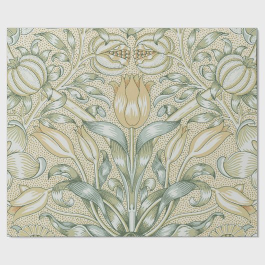 William Morris Lily und Pomegranate Blume Classic Geschenkpapier (Flach)