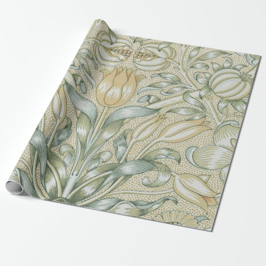 William Morris Lily und Pomegranate Blume Classic Geschenkpapier (Ungerollt)