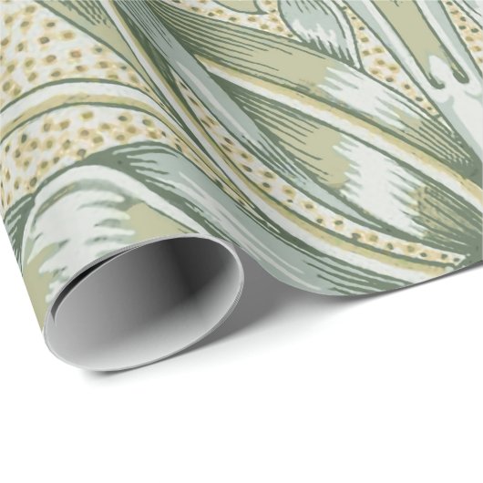 William Morris Lily und Pomegranate Blume Classic Geschenkpapier (Rolleneckpunkt)
