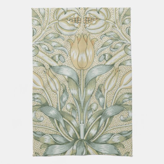 William Morris Lily und Pomegranate Blume Classic Geschirrtuch (Vertikal)