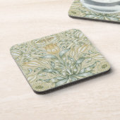 William Morris Lily und Pomegranate Blume Classic Getränkeuntersetzer (Linke Seite)