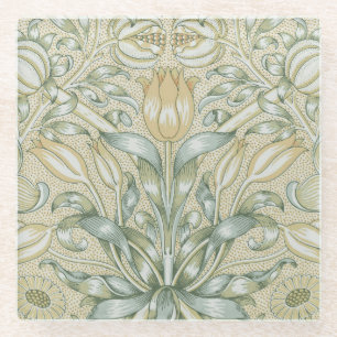 William Morris Lily und Pomegranate Blume Classic Glasuntersetzer