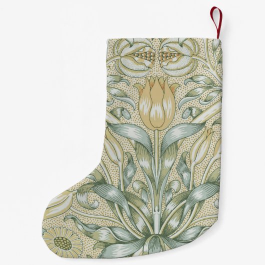 William Morris Lily und Pomegranate Blume Classic Kleiner Weihnachtsstrumpf (Rückseite)