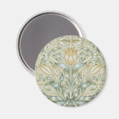 William Morris Lily und Pomegranate Blume Classic Magnet (Vorderseite/Rückseite)