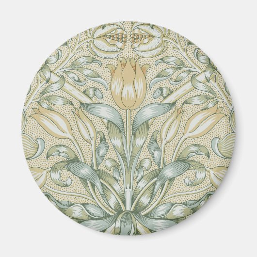 William Morris Lily und Pomegranate Blume Classic Magnet (Vorne)