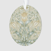 William Morris Lily und Pomegranate Blume Classic Ornament (Vorderseite)
