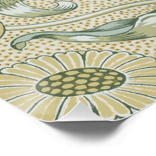 William Morris Lily und Pomegranate Blume Classic Poster (Ecke)