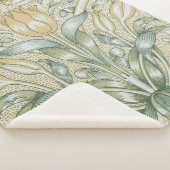 William Morris Lily und Pomegranate Blume Classic Sherpadecke (3/4)