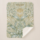 William Morris Lily und Pomegranate Blume Classic Sherpadecke (Vorderseite)