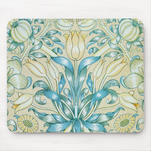 William Morris Lily und Pomegranate Pattern Mousepad (Vorne)