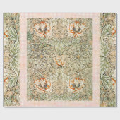 William * Morris Lily Vintag Peach Green | Geschenkpapier (Flach)