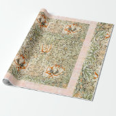 William * Morris Lily Vintag Peach Green | Geschenkpapier (Ungerollt)