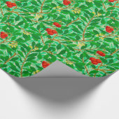 William Morris Litschi-Baum-Muster, Hellgrün Geschenkpapier (Ecke)