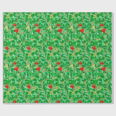 William Morris Litschi-Baum-Muster, Hellgrün Geschenkpapier (Flach)