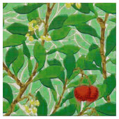 William Morris Litschi-Baum-Muster, hellgrün Stoff (Nahaufnahme)