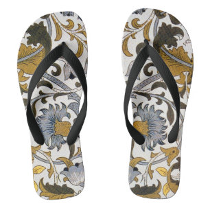 William Morris Lodden Blume Badesandalen