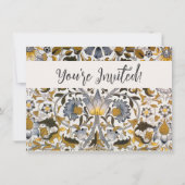 William Morris Lodden Blume Einladung (Vorderseite)