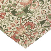 William Morris Lodden Blume Foliage Green Pink Großer Tischläufer (Ecke)