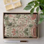 William Morris Lodden Blume Foliage Green Pink Seidenpapier (Geschenk)