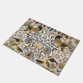 William Morris Lodden Blume Fußmatte (Schrägansicht)