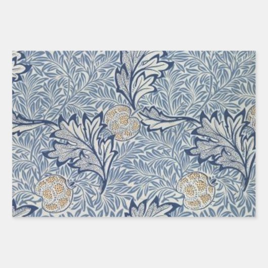 William Morris Lodden Blume Geschenkpapier Set (Vorderseite 3)