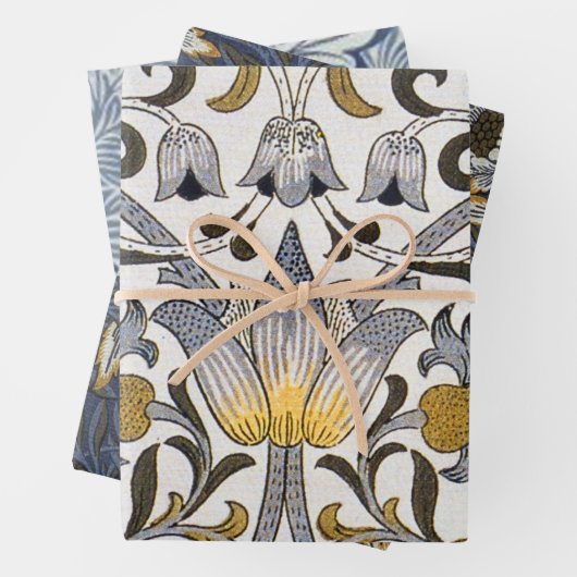 William Morris Lodden Blume Geschenkpapier Set (Beispiel)