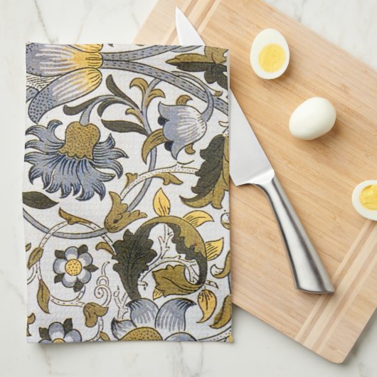 William Morris Lodden Blume Geschirrtuch (Viertel Falte)