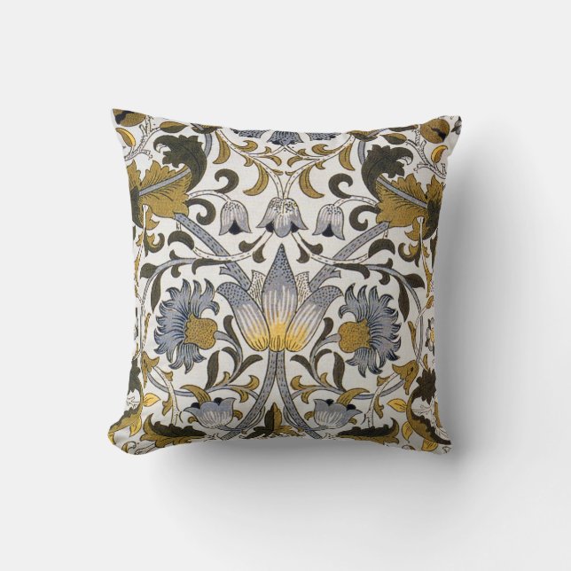 William Morris Lodden Blume Kissen (Vorderseite)