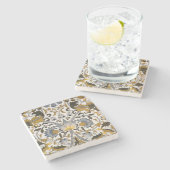 William Morris Lodden Blume Steinuntersetzer (Seitenansicht)