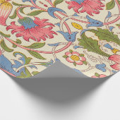 William Morris Lodden Blumendekor Pastell Geschenkpapier (Ecke)