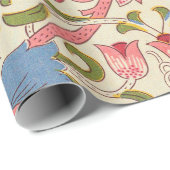 William Morris Lodden Blumendekor Pastell Geschenkpapier (Rolleneckpunkt)