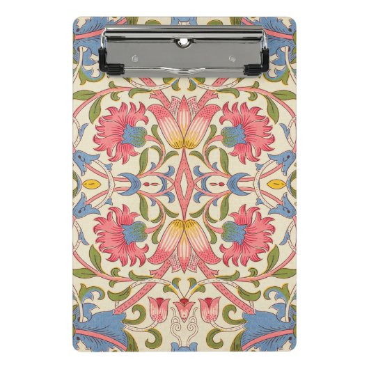William Morris Lodden Blumendekor Pastell Mini Klemmbrett (Vorderseite)