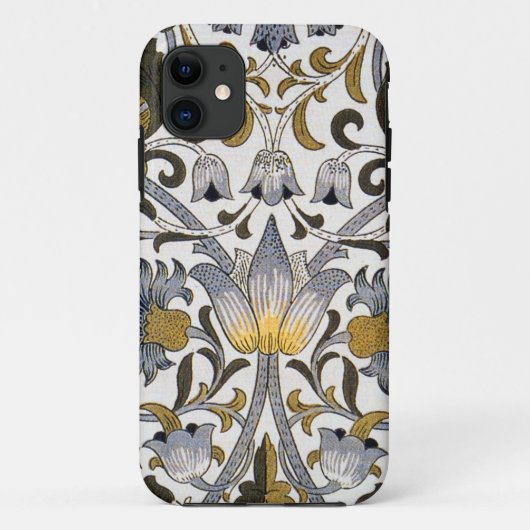 William Morris Lodden Blumenmuster: Blau Gold Case-Mate iPhone Hülle (Rückseite)