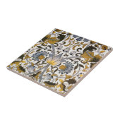 William Morris Lodden Blumenmuster: Blau Gold Fliese (Seite)