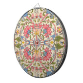William Morris Lodden Blumenmuster Pastell Dartscheibe (Vorderseite rechts)