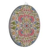 William Morris Lodden Blumenmuster Pastell Dartscheibe (Vorderseite Links)