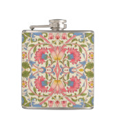 William Morris Lodden Blumenmuster Pastell Flachmann (Vorderseite)