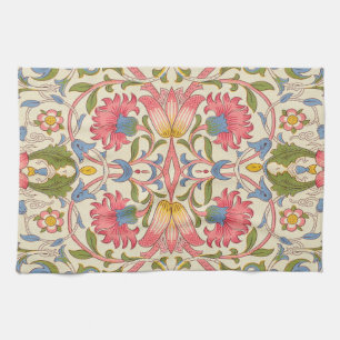 William Morris Lodden Blumenmuster Pastell  Geschirrtuch