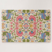 William Morris Lodden Blumenmuster Pastell Puzzle (Horizontal)