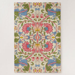 William Morris Lodden Blumenmuster Pastell Puzzle