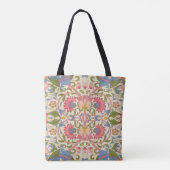 William Morris Lodden Blumenmuster Pastell  Tasche (Rückseite)