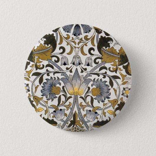 william morris lodden floral blumen textil button (Vorderseite)