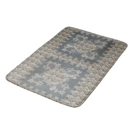 William Morris Lodden Grau Goldlitze Badematte